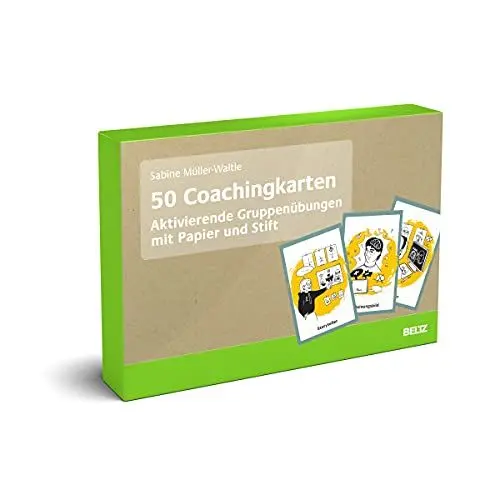 Produktbild: 50 Coachingkarten Aktivierende Gruppenübungen mit Papier und Stift: Mit 16-seitigem Booklet. Inklusive digitaler Version