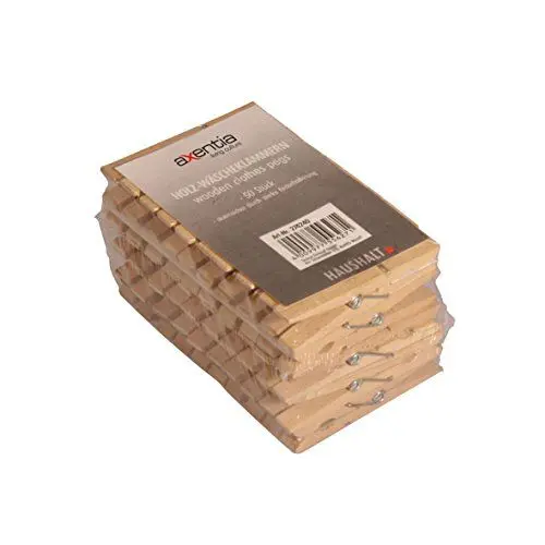 Produktbild: Axentia 50 Wäscheklammern aus Holz.