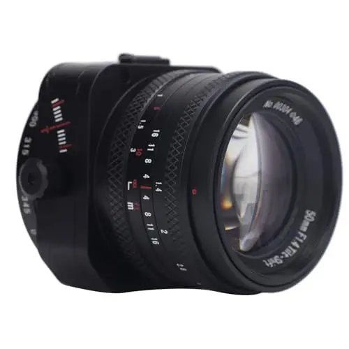 Produktbild: 50 Mm F1,4 APS C Rahmen Kameraobjektiv, Große Blende, Manueller Fokus, Festes Objektiv, Kamera Tilt Shift Objektiv für M4/3 Anschluss, für G1 G2 E-PL1 E-PL2 Kameras