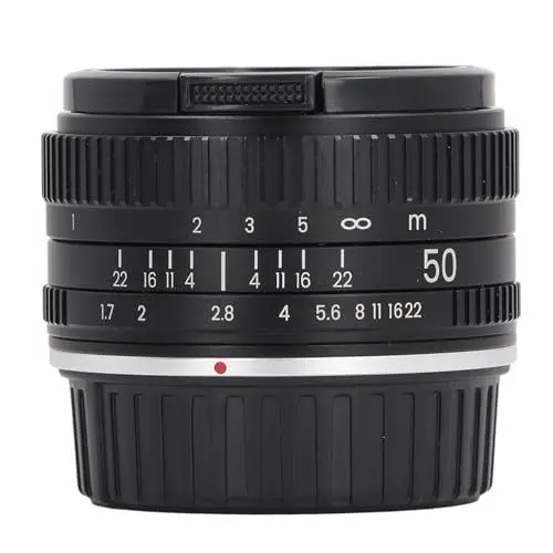 Produktbild: 50 Mm F1,7 Vollformat-Objektiv mit Großer Blende und Manueller Fokussierung, Vollformat-Porträtobjektiv für Spiegellose DSLR-Kameras mit F-Mount, Premium-Bildgebung