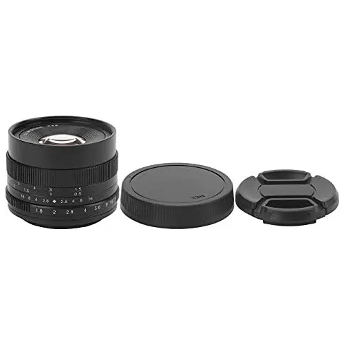 Produktbild: 50 Mm F1.8 M43 Mount Landschaftsobjektiv mit Großer Blende und Festem Fokus für Kamera Objektiv mit Manuellem Fokus Langlebiges Fotografiezubehör