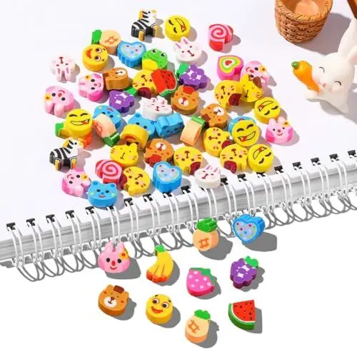 Produktbild: “50 Pcs Radiergummi Tiere Set, Neuheit Radiergummis für Party Favors, Tiere Radiergummis für Kinder Bleistift Radierer Geschenke Klasse Belohnungen für Studenten, Random Style