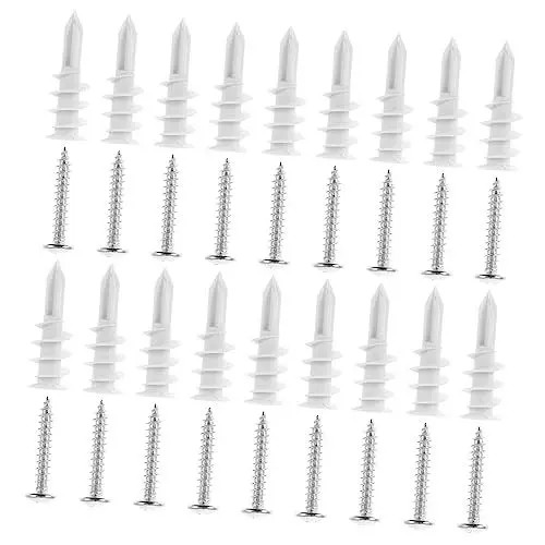 Produktbild: 50 Sätze Spiralförmiges Expansionsrohr Selbst Trockenbauplatte Schwere Wandanker Wandanker Schwere Ausführung Trockene Wand Bausätze Gewöhnliche Anschließen Weiß Eisen