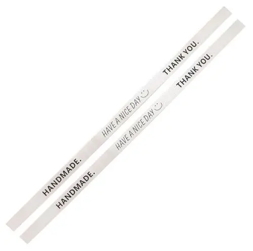 Produktbild: 50 Stück 30,5 cm handgefertigte Aufkleber, selbstklebende Aufkleber, lange Etiketten, Versiegelungsaufkleber, Lebensmittelverpackung, Siegel-Etiketten, manipulationssichere Etiketten, Kuchen, Backen,