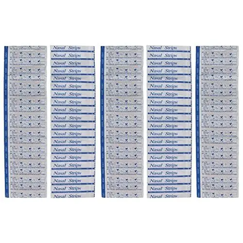 Produktbild: 50 Stück Anti-Schnarch-Nasenstreifen helfen beim Atmen,das Schnarchen zu stoppen,Nonwoven Schnarchstopper Gesund schlafen Nasenstreifen(5.5x1.6cm)