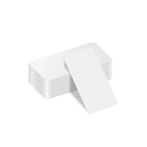 Produktbild: 50 Stück Blanko Spielkarten zum Selbstgestalten, Doppelseitig Verfügbar, DIY Skulptur Handelskarte Geschenkkarten für Haus Büro Partei Schulen Reisen (Weiß) - 7 x 11 cm