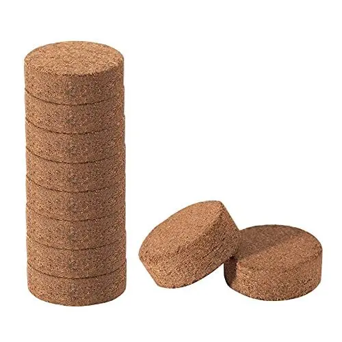 Produktbild: 50 Stück Blumenerde, Komprimierte Kokosfaser-Blumenerde, Samenstarter, Komprimierte Bio-Pflanzenerde für Pflanzen, Kräuter, Bonsai, Blumen und Gemüse(#50 * 15mm)