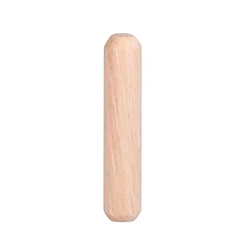 Produktbild: 50 Stück Dübel der M6-Serie, Holzschal- und Einsteckdübel für Schrank, Schublade, Runde, Geriffelte Holz-Dübelstifte, Hartholz-Dübelstopfen für DIY-Bastelprojekte (M6 * 40 (50