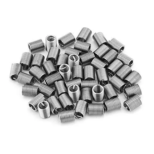 Produktbild: 50 Stück Edelstahl SS304 Spiraldraht Schraubengewindeeinsätze M6 X 1,0 X 2,5 D Länge Drahtschrauben Reparaturhülse für Kfz Reparaturen