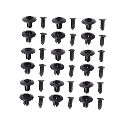 Produktbild: Anneome Auto-Stoßstangen-Clip-Set 100-teilig Kunststoffschrauben für die Autoreparatur universelle Nietenbefestigungen Auto-Stoßstangen-Fixator professionelles Nieten-Set