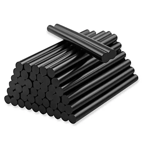 Produktbild: 50 Stück Heißklebesticks 7x100mm Heißklebestifte DIY Heißkleber Ersatzsticks Schwarz Klebesticks für handelsübliche Heißklebepistole
