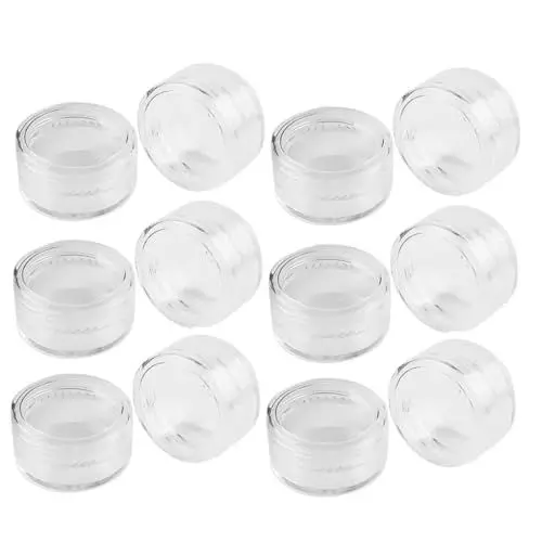 Produktbild: Baluue 50 Stück 5 Ml 5 G Runde Kosmetikdosen Tiegel Breite Öffnung Für Unterwegs Kunststoff-make-up-behälter