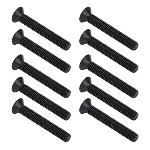 Produktbild: Marhynchus 50 Stück M3 Senkkopfschrauben, Befestigungsteile Set, DIN 965 Schwarz Verzinkte Senkkopfschraube, Maschinenschrauben-Sortiment-Kit (M3*20)