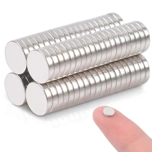 Produktbild: 50 Stück Magnete Kleine, Rund Neodym Magnete Extra Stark, Magnete Stark 5mm x 1mm, Starke Magnete für Magnettafel, Magneten Halt, Mini Magnete zum Basteln, Whiteboard, Kühlschrank