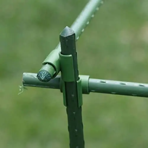 Produktbild: 50 Stück Pflanzenspalier-Verbindungs-Clips, Kunststoff-Pflanzenverbinder-Clips für feste Gartenrahmenstange, Blumenrattan-Kunststoffschnalle, Bambusrohrverbinder für Obstkäfige, Netzrahmen, 20 mm