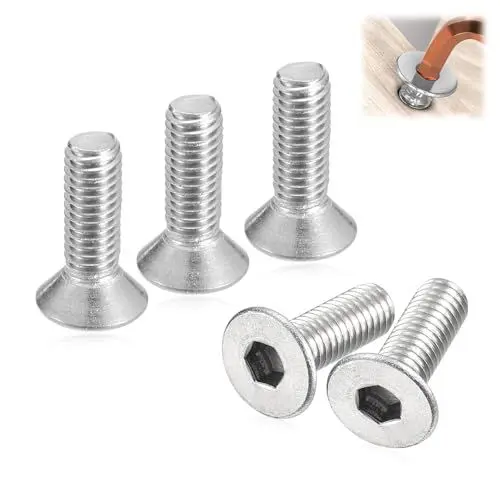 Produktbild: 50 Stück Senkschraube mit Innensechskant,Gewindeschrauben M6 x 12 mm Edelstahl V2A VA A2,zur befestigung von schraubenzieherschrauben