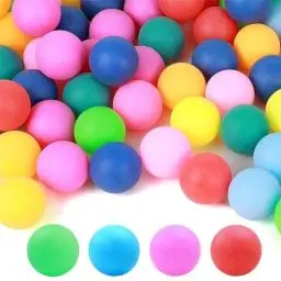 Produktbild: 50 Stück Tischtennisbälle Bunt, 3.5cm Tischtennisball, Multifunktion Ping Pong Bälle, Wiederverwendbar Tischtennisbälle Geeignet für Schwimmbad Raumdekoration Berufsausbildung Pitching Maschine