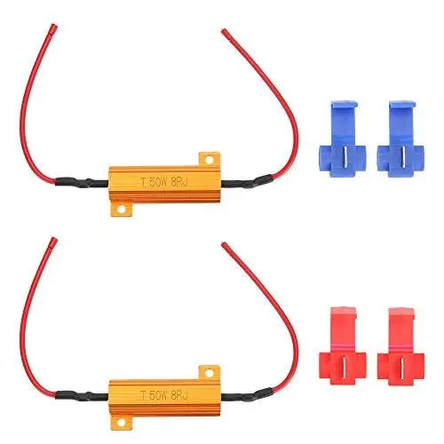 Produktbild: 50 W 8 Ohm LED-Lastwiderstände Beheben das Flackern der LED-Glühbirne, Wärmeableitung, Eliminierung von OBC- und CAN-Warnfehlern für Scheinwerferbirne, Nebelscheinwerfer