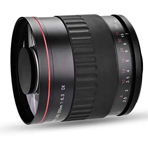 Produktbild: 500 Mm F6,3 -Tele-Vollformatobjektiv für DSLR, für - und Wildtierfotografie, Leicht und Praktisch