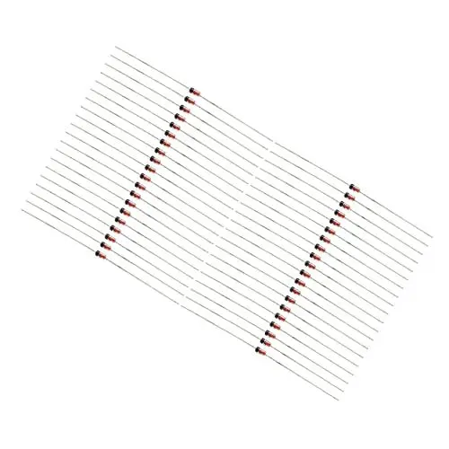 Produktbild: 500 Stück Schnellschaltdiode 1N4148, 200 MA 100 V Aluminium-Silizium-Dioden-Sortimentskit Elektronische Komponente
