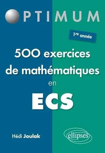 Produktbild: 500 exercices de mathématiques en ECS - 1re année (Optimum)