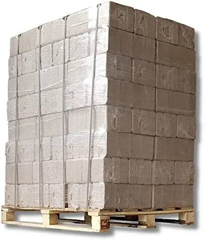 Produktbild: 500 kg Holzbriketts RUF Hartholz Briketts Kamin Ofen Brikett Brennholz Heizbrikett aus Buche&/oder| Eiche | Esche | Hainbuche | Birke je nach Verfügbarkeit 50 x 10kg / 500kg Palette RUF Brikett Eckig