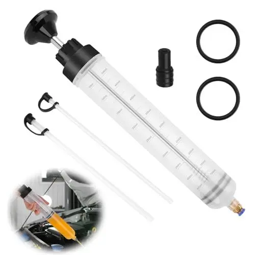 Produktbild: RISVOWO 500CC Ölabsaugpumpe für Motor, Ölpumpe Handpumpe, Ölpumpe Bremsölspritze Auto Lieferung Handpumpe für Bremsflüssigkeit, Getriebeöle, Kühlmittel, Motor, Ölabsauger Umfüllpumpe
