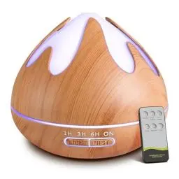 Produktbild: 500ml Aroma Diffuser für Duftöle, Premium Ultraschall Luftbefeuchter, Aromatherapie Öle Diffusor mit 14-Farbigem LED-Licht, BPA-Free, 4 Timer Einstellung