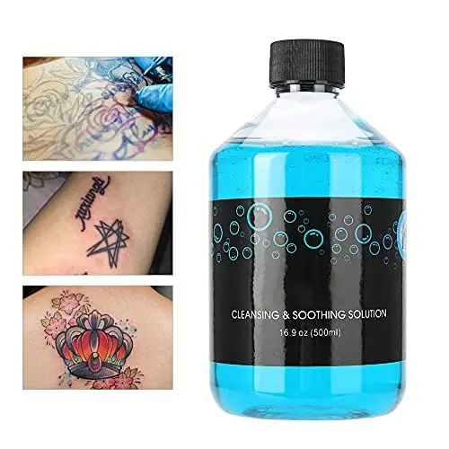Produktbild: 500ml clean ink, Tätowierungs Reinigungslösung Pigment Malerei Tätowierungs grüne Algen Seife