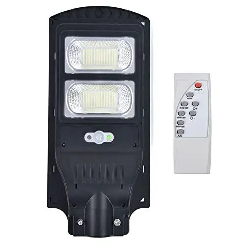 Produktbild: 500W Solar Street Light, 234LED Motion Sensing Remote Control Timing, Sonnenlicht Im Freien für Rasenflächen, Campus, 150 ° C, mit Hoher Helligkeit