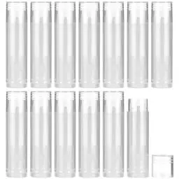 Produktbild: 50Stück Leere Lippenstifthülsen Aus Transparentem Kunststoff, Leere Lippenbalsambehälter, Lipglosshalter, Leerer Lipgloss- -Behälter