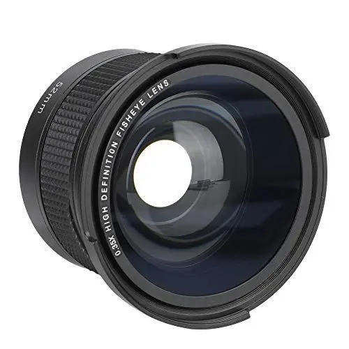 Produktbild: Fisheye-Weitwinkelobjektiv 10 X 10 X 10 52 Mm, 0,35 X Universelles Weitwinkel-Fisheye-Objektiv mit Objektiv-Aufbewahrungstasche SLR-DSLR