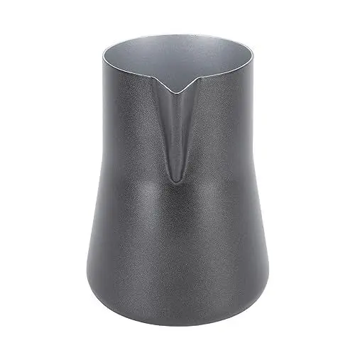 Produktbild: 550 ml Milchaufschäumkännchen, 304 Edelstahlspitze, Milchaufschäumer, Tasse, Kaffeezubehör (Schwarz)