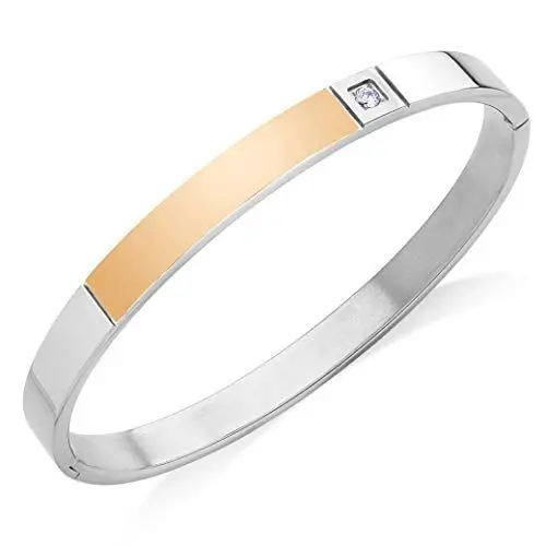 Produktbild: 555Jewelry - 316 L Edelstahl Zirkonia
