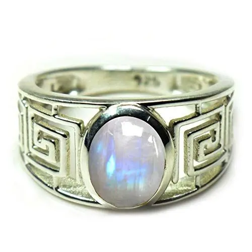 Produktbild: 55Carat Damen Herren - Sterling-Silber 925 Sterling-Silber 925 Oval Turquoise Natürlicher Türkis
