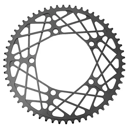 Produktbild: 58T Faltrad-Kettenrad, CNC-genaue Verarbeitung, Einteiliges Design, Fahrradkettenblatt aus Aluminiumlegierung, Fahrradkette, Faltrad-Ausrüstung (Black)