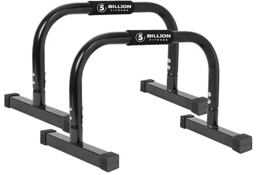 Produktbild: 5BILLION FITNESS Parallettes, Liegestützgriffe, Dip Barren, Push Up Handles, Calisthenics Equipment für Bodyweight Training, Home Fitnessraum Übung