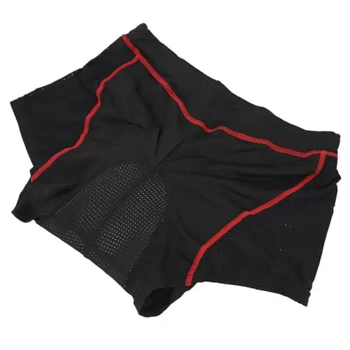 Produktbild: Herren-Fahrradunterwäsche, Herren-Fahrradunterwäsche, Schnell Trocknend, Polyester und Silikon, 3D-Zuschnitt, Ergonomischer Elastischer Gürtel, Schwarzes und Blaues Polster für