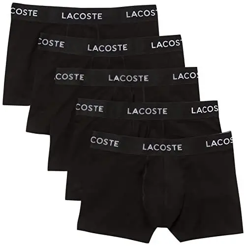 Produktbild: Lacoste Herren 5H5203 Unterwäsche, Noir, L, Pack of 5