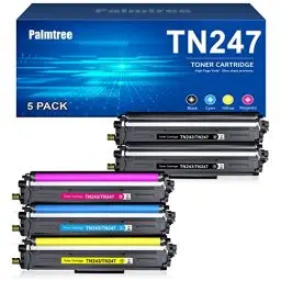Produktbild: 5er-Pack Kompatibel für Brother TN-243CMYK Toner für Brother MFC L3750CDW TN247 TN243 Brother MFC-L3750CDW DCP-L3550CDW MFC-L3770CDW HL-L3210CW HL-L3230CDW MFC-L3730CW (2 Schwarz Cyan Gelb Magenta)