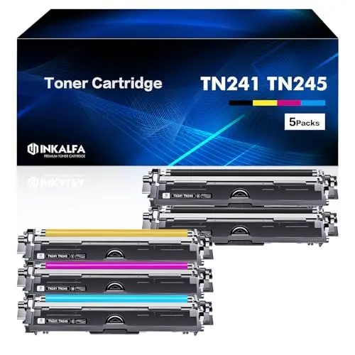 Produktbild: TN241 TN245 9332CDW Toner: Kompatibel für Brother TN242BK TN242CMY TN241BK für Brother MFC 9332CDW Toner DCP 9022CDW 9142CDN HL-3142CW MFC-9332CDW DCP-9022CDW MFC-9142CDN DCP-9020CDW HL-3152CDW