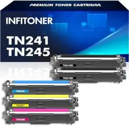 Produktbild: 5er-Pack TN241 TN245 Kompatible für Brother MFC 9332CDW Toner DCP 9022CDW MFC 9142 CDN HL-3142CW MFC-9332CDW MFC-9142CDN DCP-9022CDW DCP-9020CDW HL-3152CDW HL-3140CW TN241BK TN245C TN245Y TN245M