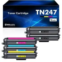Produktbild: TN-243CMYK MFC L3750CDW TN247 Toner: 5er-Pack MFC-L3770CDW Kompatibel für Brother DCP-L3550CDW MFC-L3750CDW TN243CMYK TN 243CMYK DCP-L3510CDW MFC-L3710CW HL-L3210CW HL-L3230CDW TN-243 TN-243BK TN243