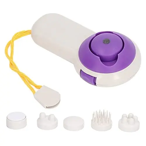 Produktbild: 5-in-1 Handmassagegerät,Tragbares ABS-Körpermassagegerät, Batteriebetrieben, Verschleißfest Massagegerät, Ergonomisches Muskelmassagegerät für Schulter, Arme, Rücken, Bauch, Hüfte, Bein