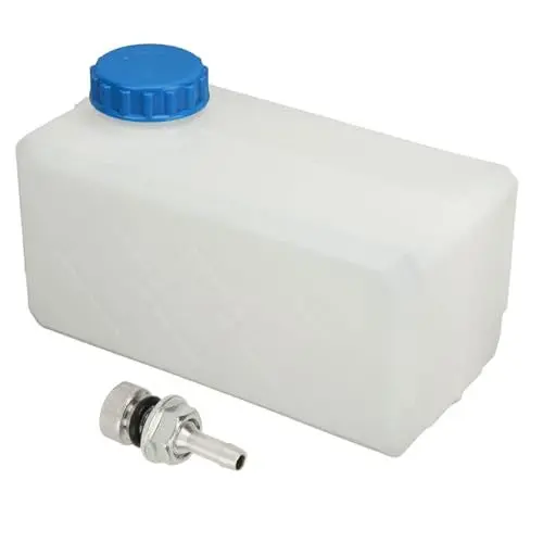 Produktbild: 5L Kraftstoff-Flüssigkeitstank mit Dichtungsdeckel und Düse, Benzintank aus Weißem ABS-Material, Integrierter Wassertank-Flaschenkanister, Benzintank, Universell Passend für