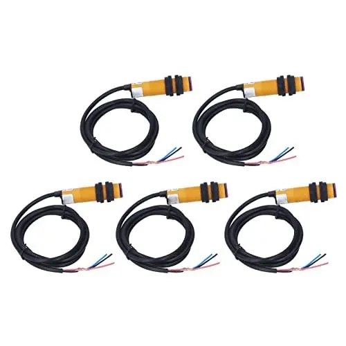Produktbild: 5PCS DC 10-36V Infrarot-Lichtschranke, Infrarot-Lichtschranke, Infrarot-Lichtschranke, 5-30 cm, Einstellbarer Schaltabstand, NPN, Normalerweise Geschlossen