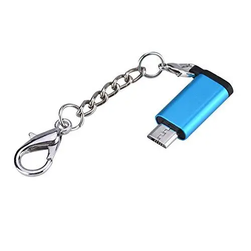 Produktbild: 5PCS Typ C Buchse auf Micro USB Stecker Datenadapter Schnellladekonverter für (Silber) (Blue)