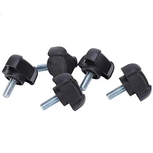 Produktbild: 5pcs M6 Kunststoff-Dreieckskopf-Lichtbogenschrauben Schrauben Verriegelungsschraube Verbindungsschraube Knopfkopf Befestigungszubehör 15 mm, Kombischraube
