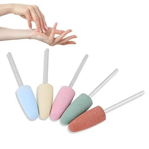 Produktbild: 5pcs/ Set Silikon Nail Bohrer Bits Nagelkunst Bohrer, Salon Maniküre Kit für Pro Nagelfeilen von Nagelschleifer, Machine Polisher Rubber Electric Accessories Manicure Tool