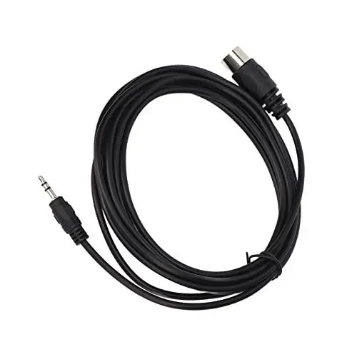 Produktbild: 5-Pin-DIN-Stecker auf 3,5-mm-Kabel, 3 M/9,8 Fuß 5-Pin-DIN-auf-3,5-mm-1/8-Zoll-TRS-Stereo-Stecker, Audio-Konverterkabel für Soundgeräte